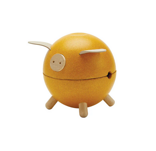 Piggy Bank Yellow - Orchard by Plan Toys