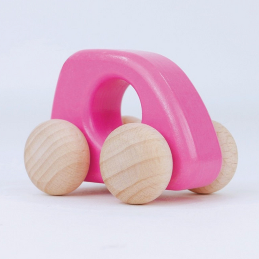 BAJO Wooden Car Pink