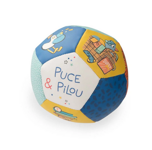Puce & Pilou - Soft Ball (10 cm) by Moulin Roty
