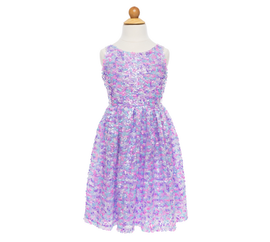 Purple Party Sequins Dress by Great Pretenders