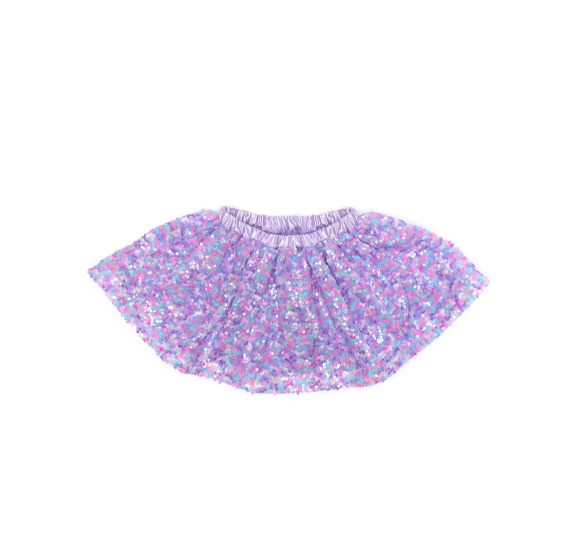 Purple Party Sequins Skirt 4-6 years by Great Pretenders