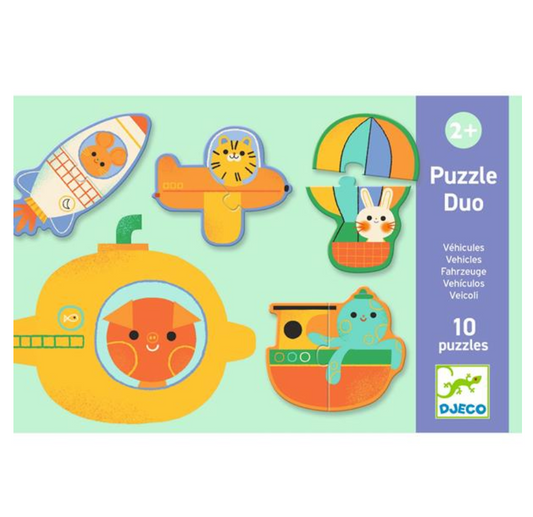 Puzzle Duo / Vehicles by Djeco