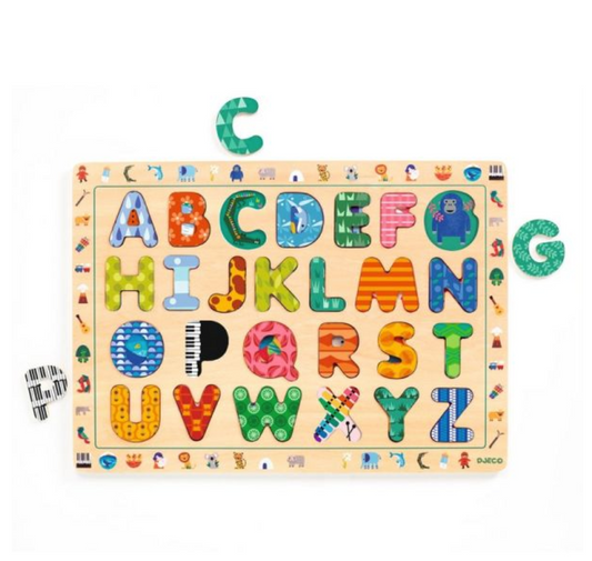 Puzzle Wood  ABC  by Djeco