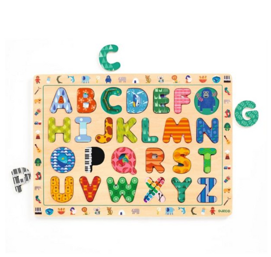 Puzzle Wood ABC by Djeco