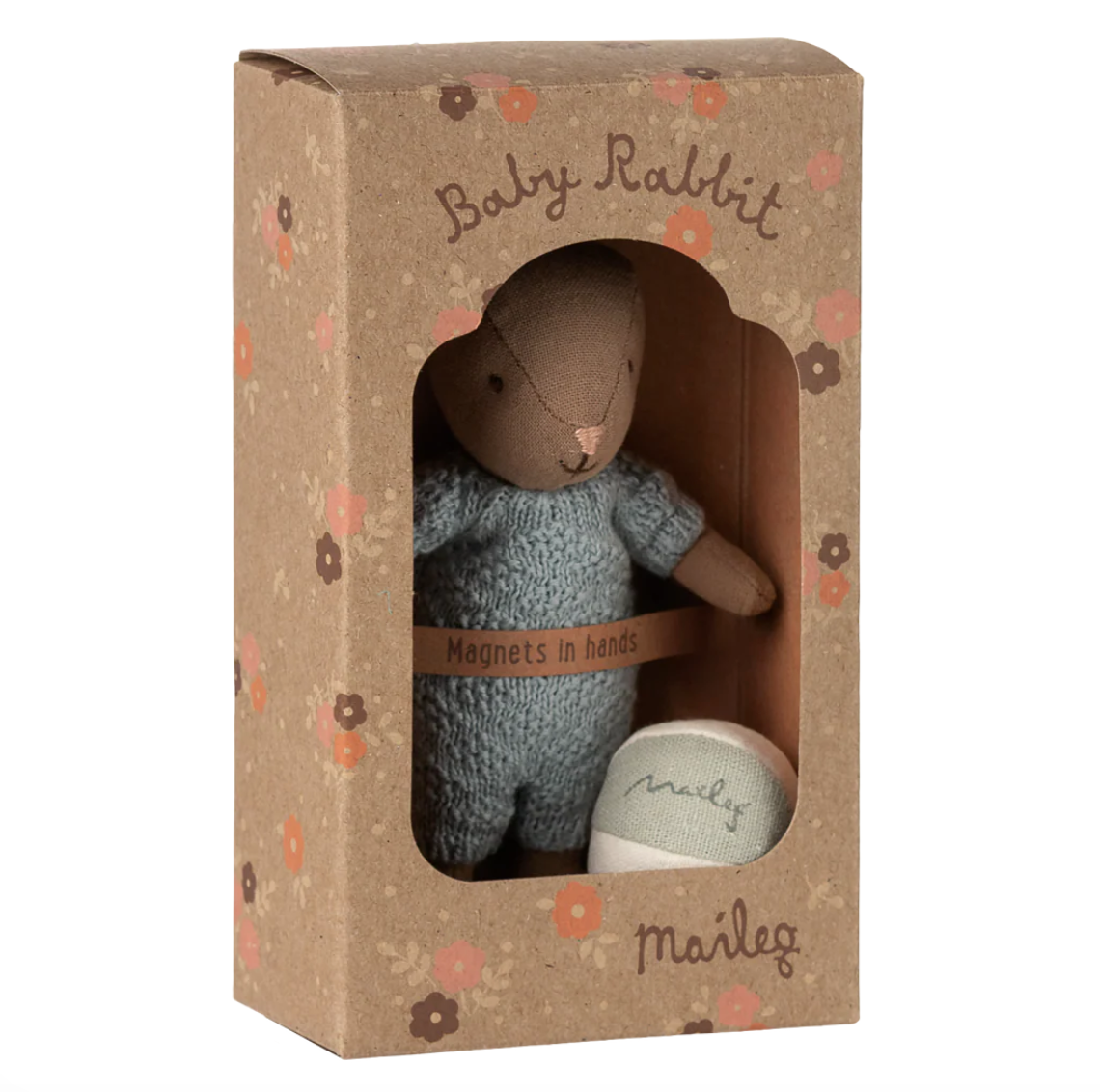 Rabbit set, Micro - Brown - Blue  by Maileg