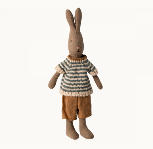 Maileg Rabbit size 1, Brown - Shirt and shorts