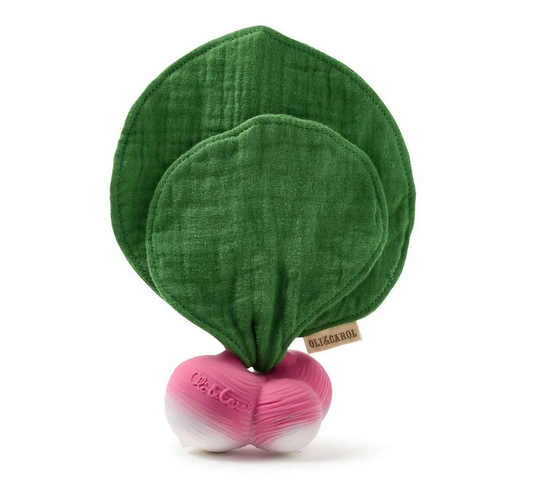 Ramona the Radish Mini Doudou-Teether by Oli &Carol