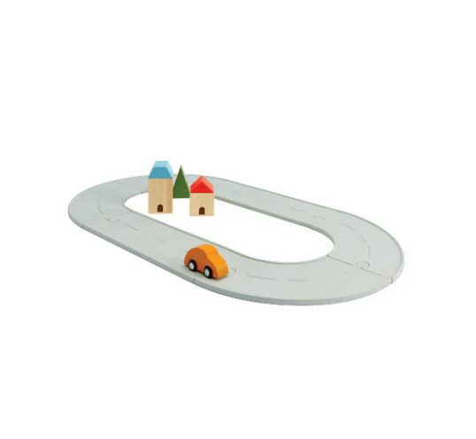 Rubber Road & Rail Set -  by Plan Toys