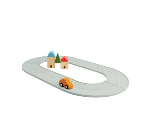 Rubber Road & Rail Set - by Plan Toys