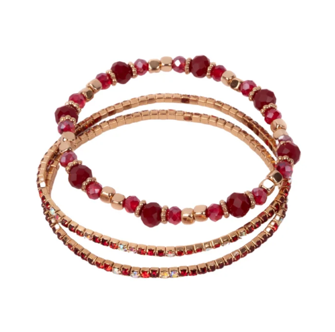 Ruby Red Bracelets by Great Pretenders