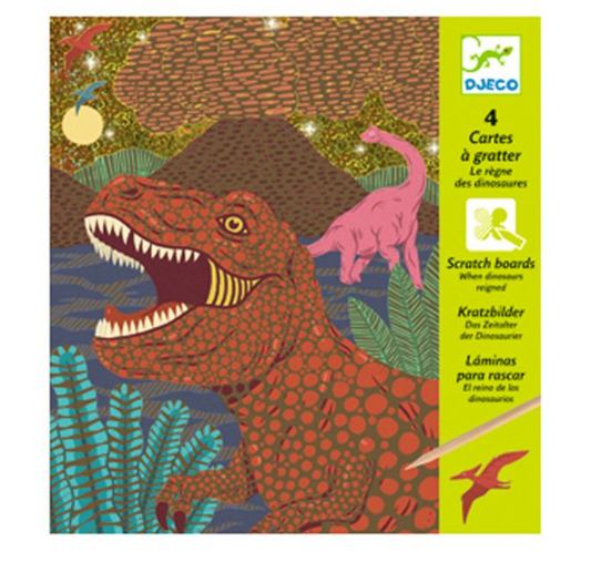 Scratch cards / When dinosaurs reigned by Djeco