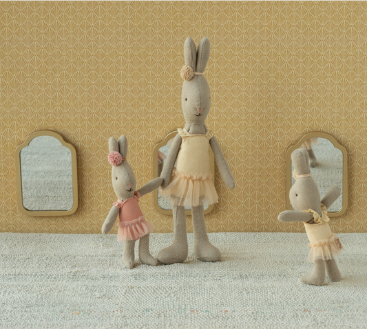 Rabbit, Micro - Ballet suit and skirt rose by Maileg