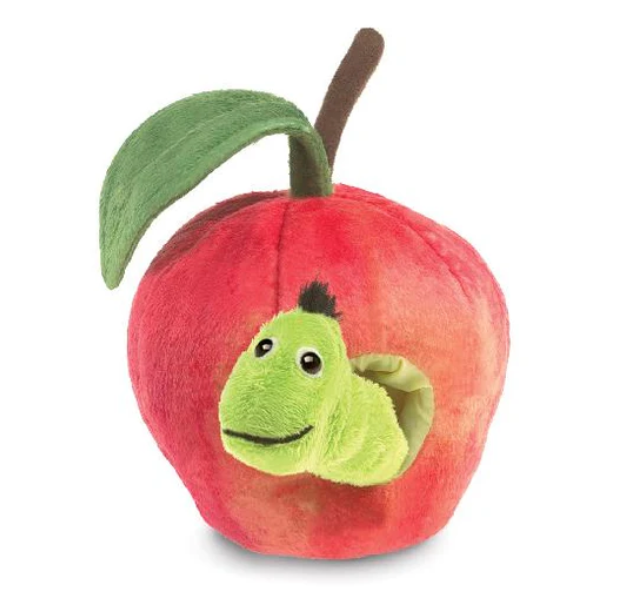 Worm in Apple by Folkmanis Puppets