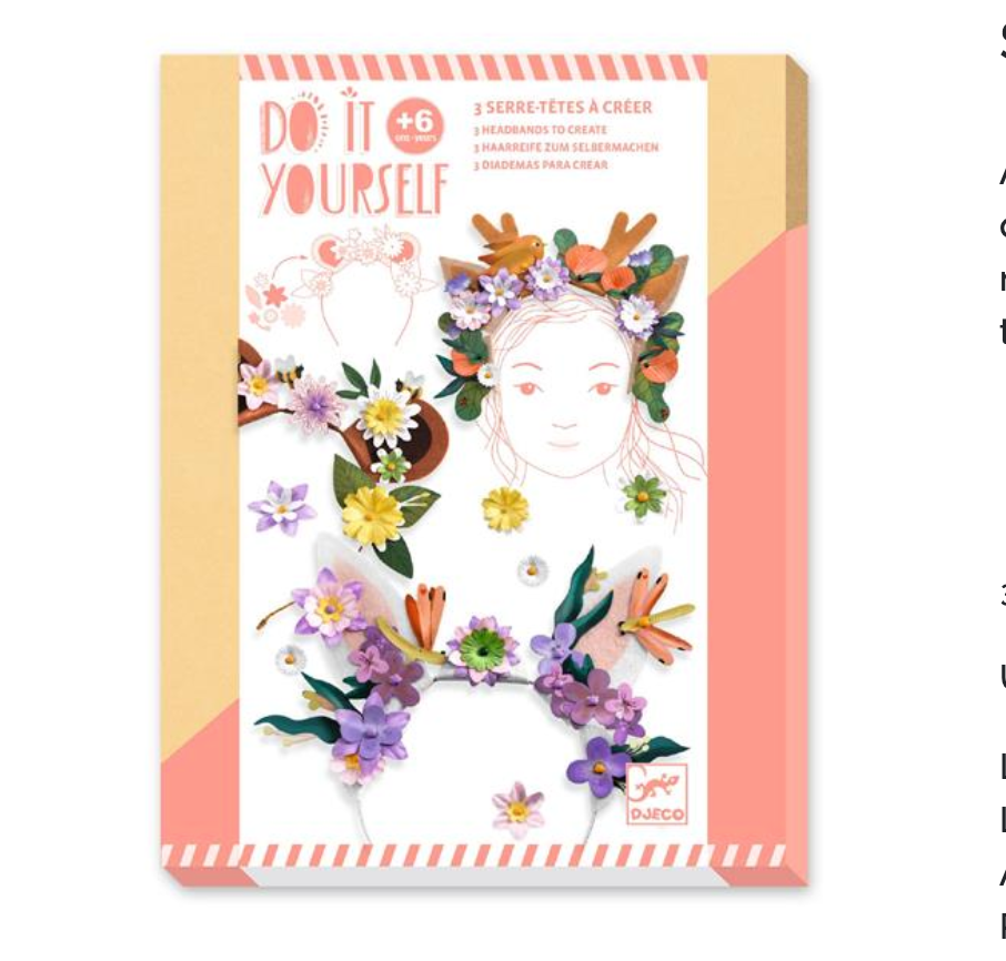 DIY / Headbands / Flower friends by Djeco