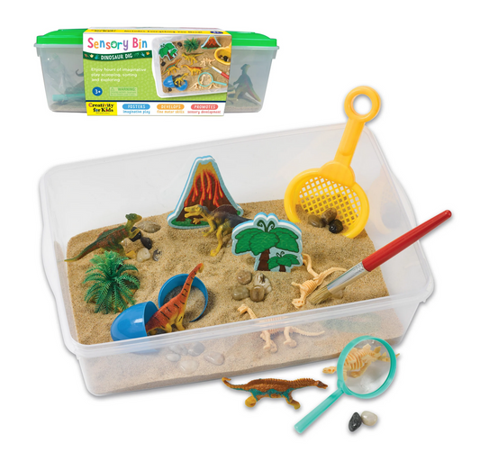 Sensory Bin Dinosaur Dig by Faber-Castell