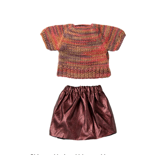 Skirt and knitted blouse, Mum mouse  by Maileg