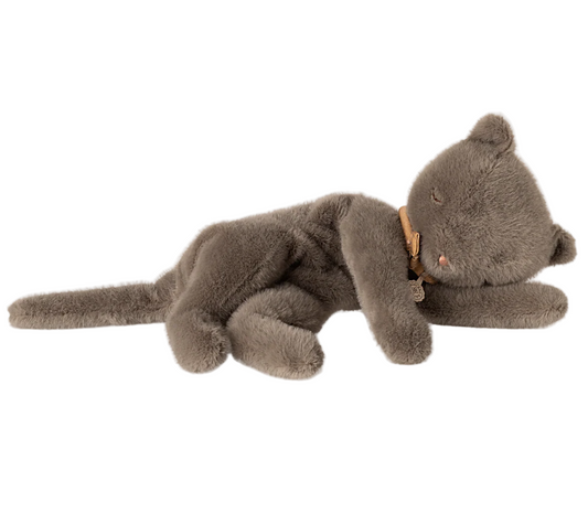 Coming Soon! Sleeping kitten plush, Medium - Grey  by Maileg