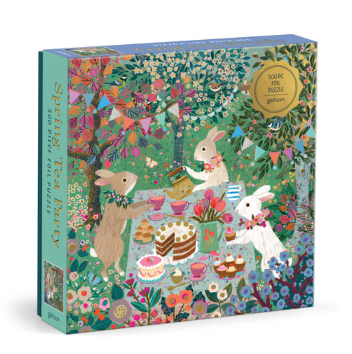 Spring Tea Party 500 Piece Foil Puzzle
