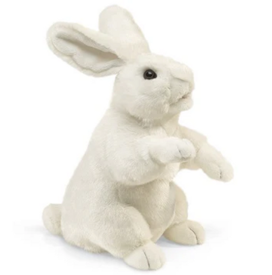 Standing White Rabbit by Folkmanis Puppets