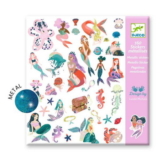 Stickers / Sparkly mermaids by Djeco