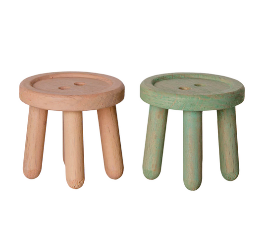 Stool set, Mouse - Light rose/Light mint   by Maileg