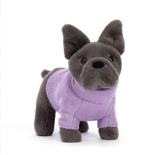 Sweater French Bulldog Purple by Jellycat