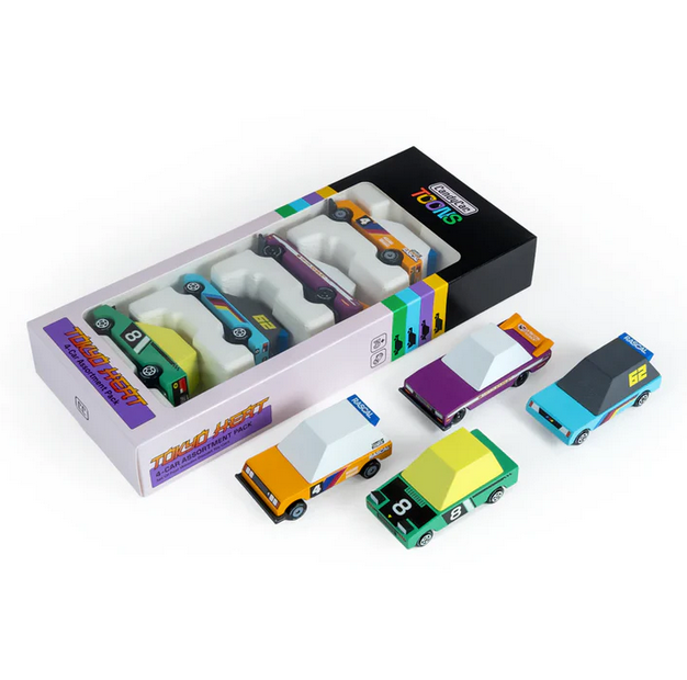 Toons Tokyo Heat Race Car 4 Pack by Candylab