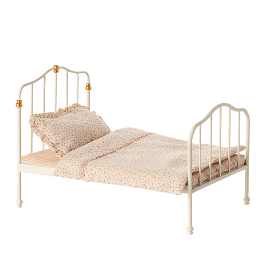 Vintage Bed, Mouse - Off-White  by Maileg