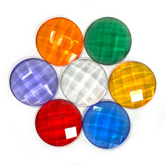 Gem Rainbow Clear 14 pcs  By Papoose Toys By Colours of Australia