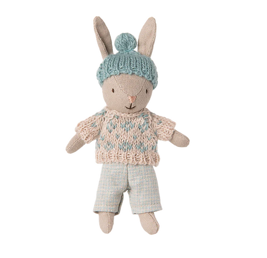 Winter Rabbit, Micro - Sand - Mint by Maileg