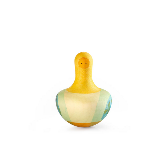 Wood Bird Flowing Yellow by Grapat