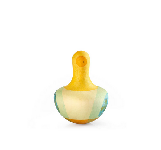 Wood Bird Flowing Yellow by Grapat