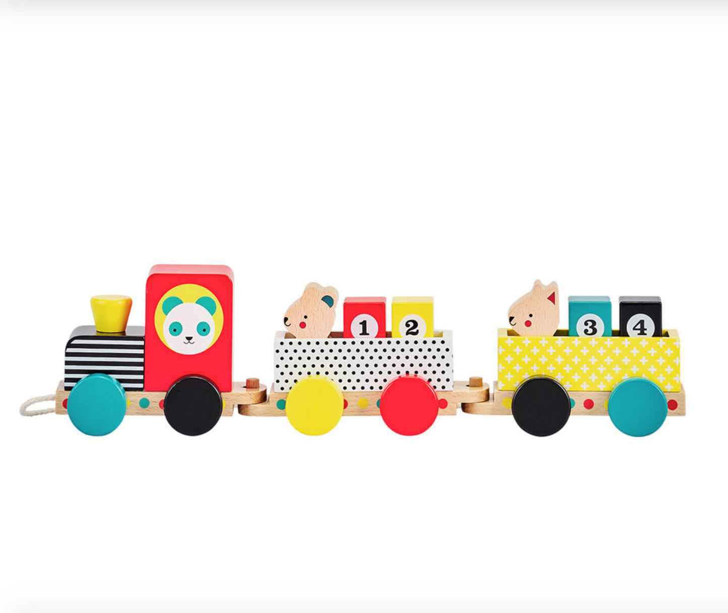 Wooden Pull Along Train Toy by Petit Collage