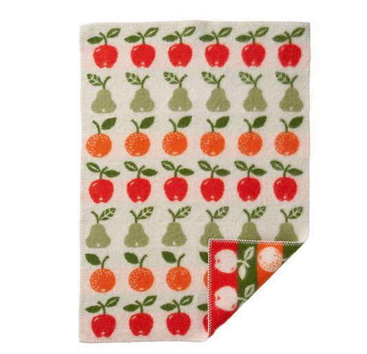Wool Baby Blanket Fruits  By Klippan