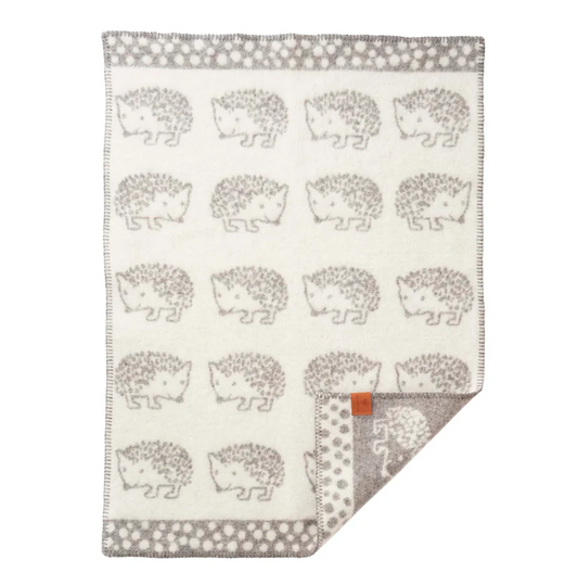 Wool Baby Blanket Hedgehog By Klippan
