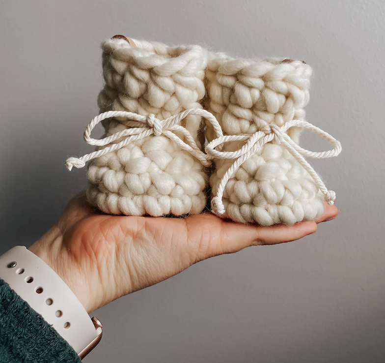 Les petits Tousi - Wool booties - Cotton
