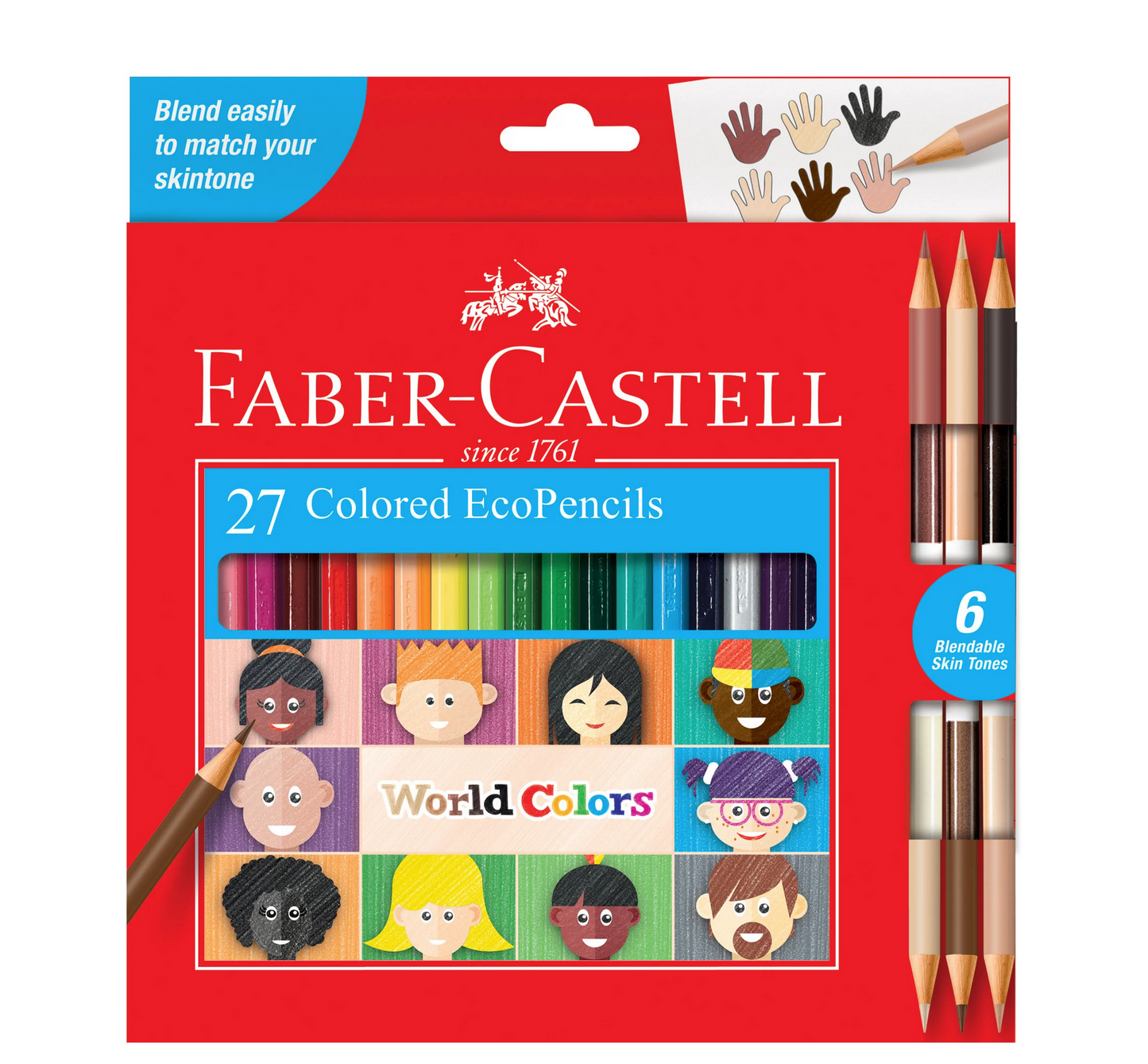 World Colors 27 Colored EcoPencils by Faber-Castell