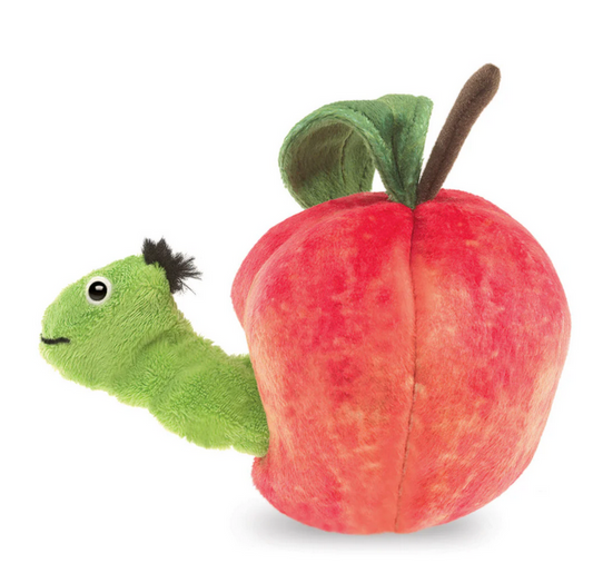 Worm in Apple by Folkmanis Puppets
