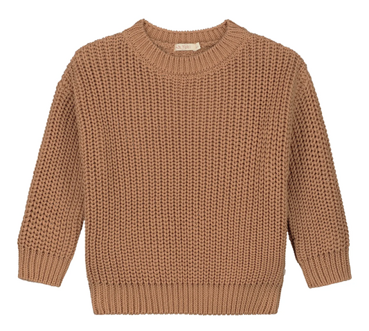 YUKI Chunky Knitted Sweater Child - BISCUIT