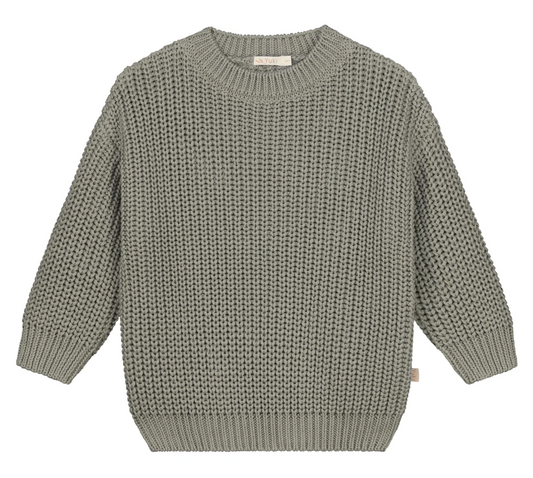 YUKI Chunky Knitted Sweater Child - SAGE