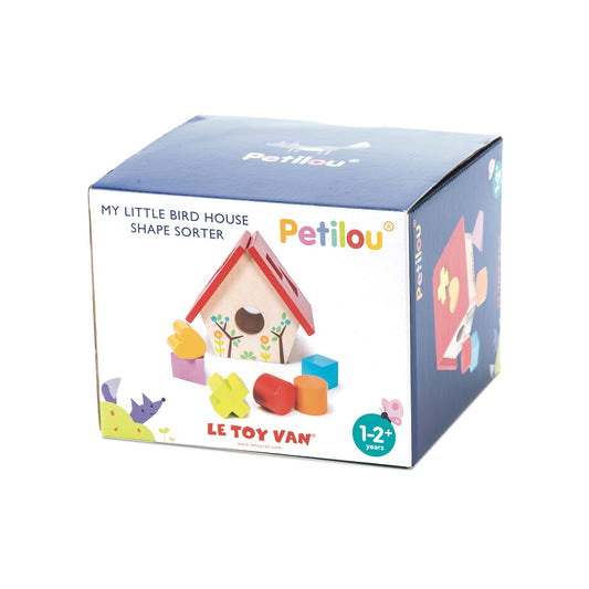 Baby and Toddler - Shape Sorter - Woodland Bird House By Le Toy Van