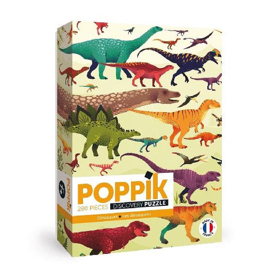 Discovery Puzzle Dinosaurs 280pcs By Clemence Dupont and Poppik