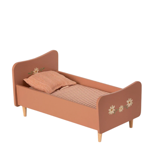 MAILEG - Miniature Wooden Bed - Rose