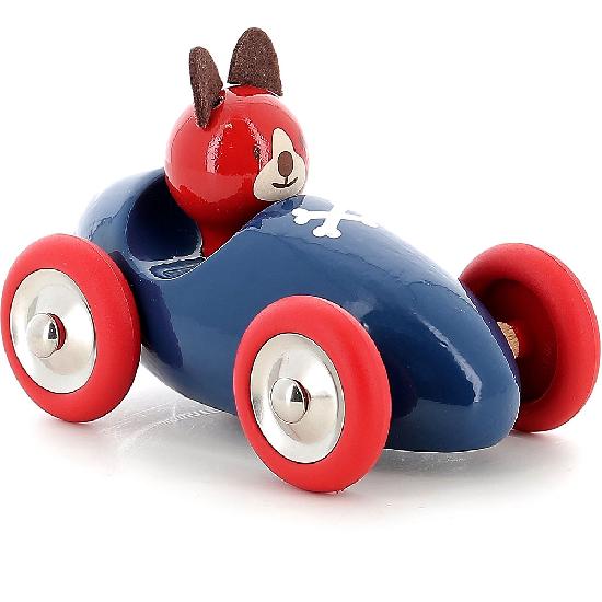 Wooden Car with Lucien the Dog by Vilac