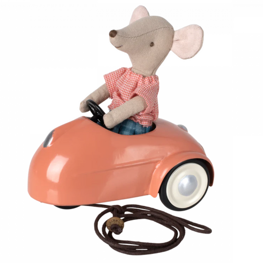 MAILEG Mouse Car - Coral