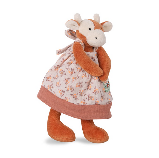 Grande Famille - Charlotte Cow Soft Toy, Mini  (20cm)  By Moulin Roty