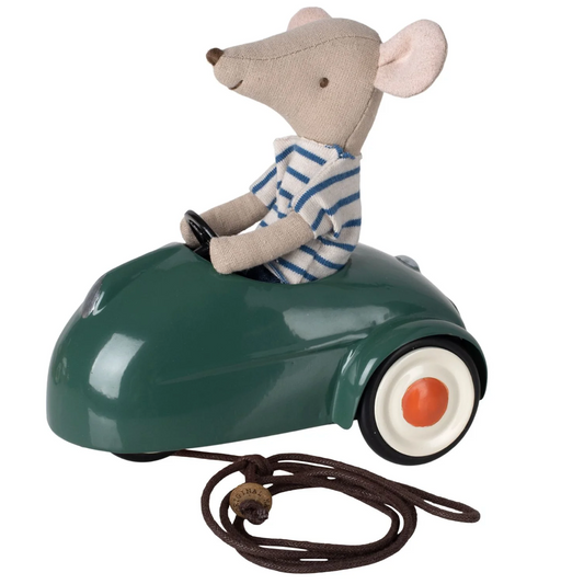 MAILEG Mouse Car - Dark Green