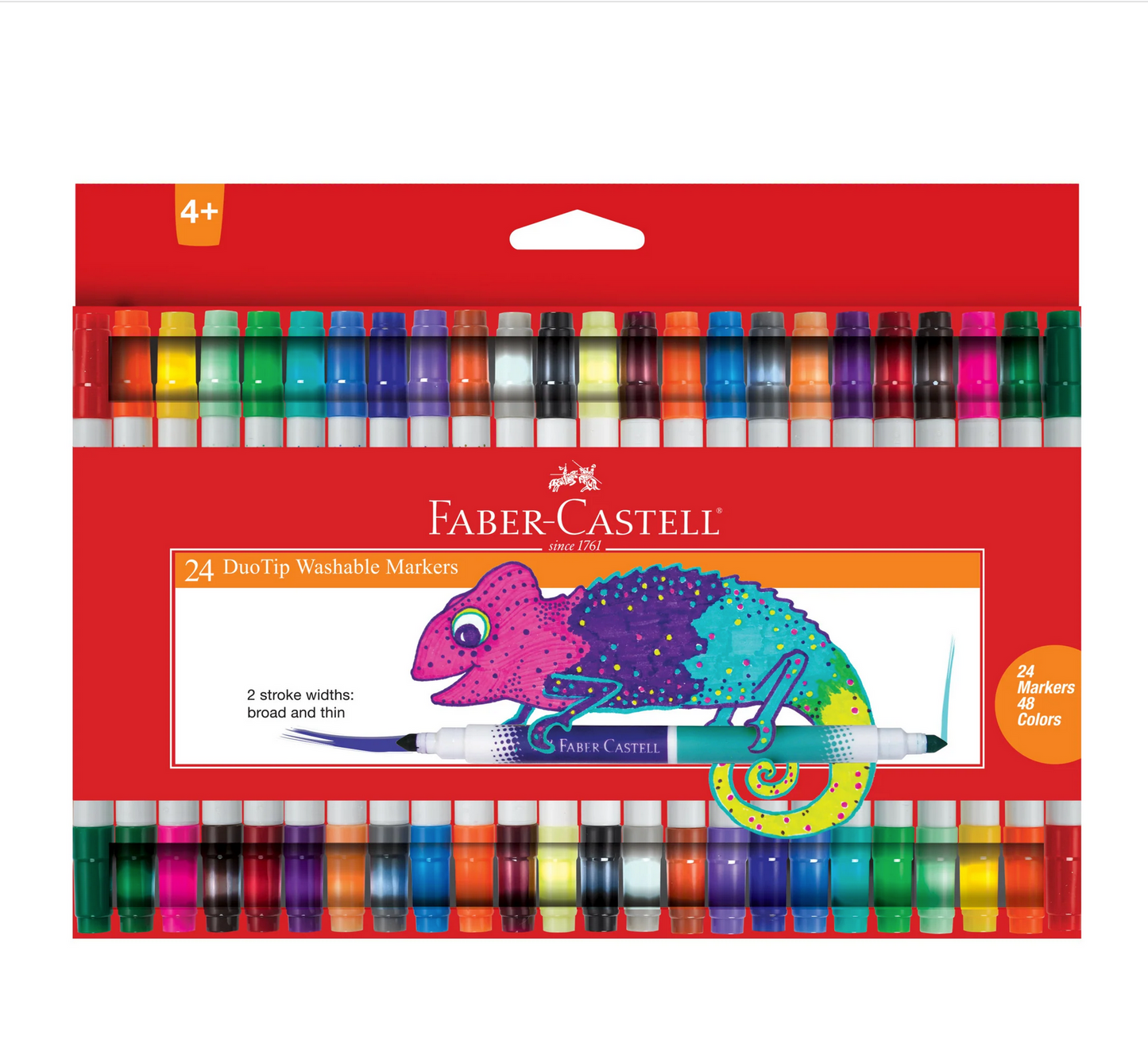 24 DuoTip Washable Markers by Faber-Castell