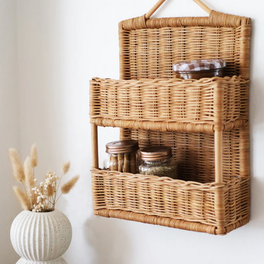 Olli Ella Rattan Hello Hanging Shelf
