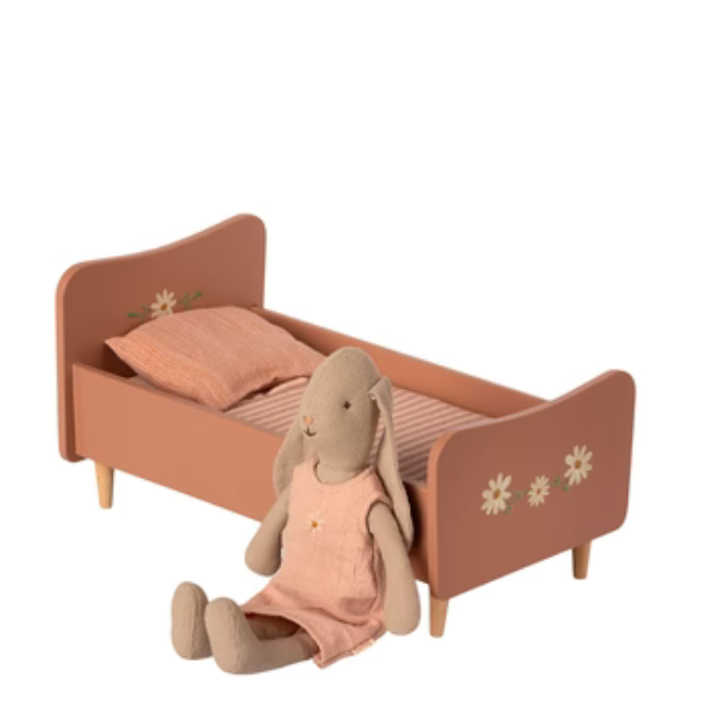 MAILEG - Mini Wooden Bed - Rose